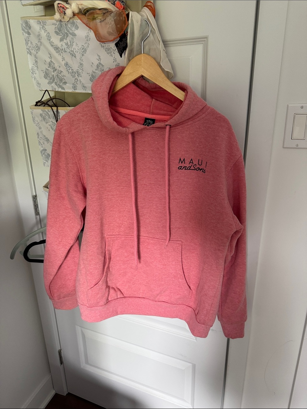 Maui and Sons Coral Pink Pullover Hoodie